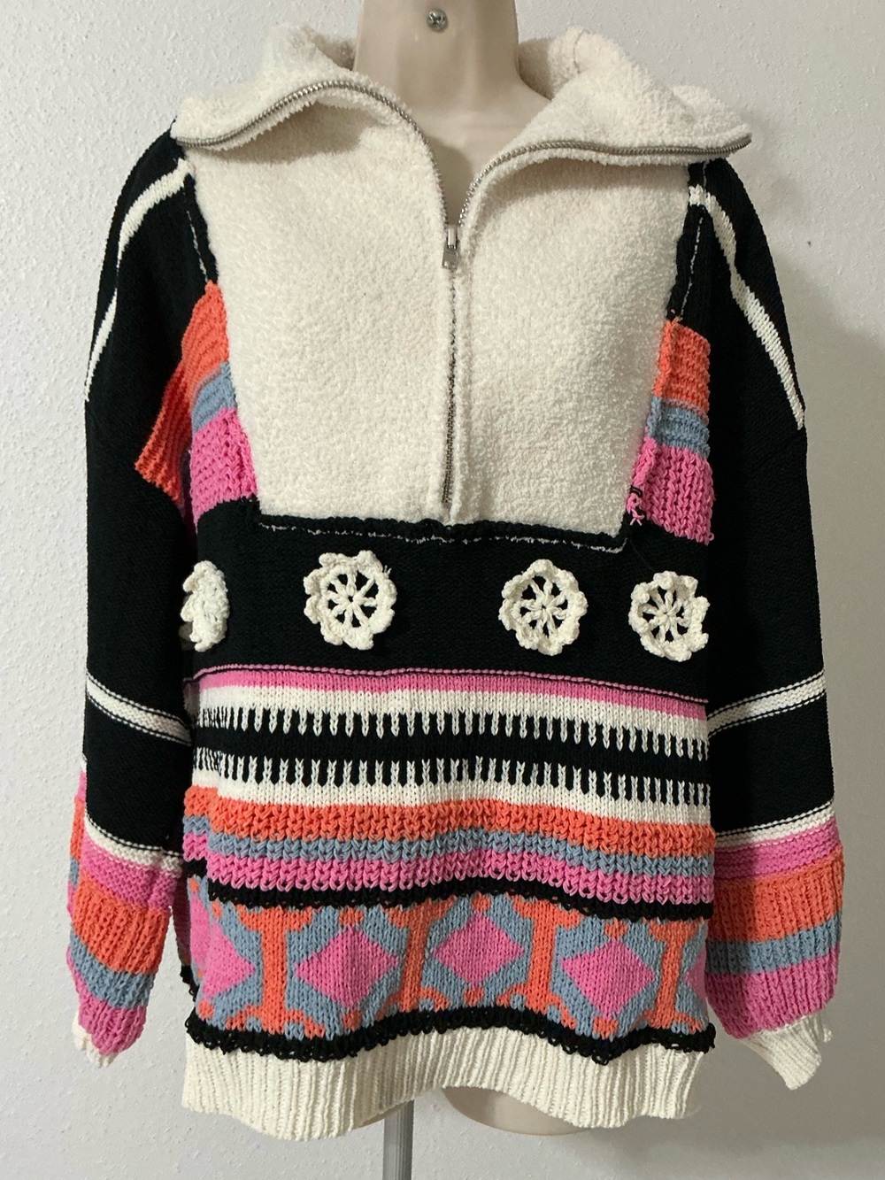 Opal Patterned Pullover by POL Small - Picture 5 of 16